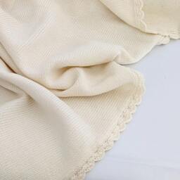 Hand Knitted Merino Wool Baby Blanket - thumbnail 3