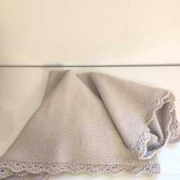 Hand Knitted Merino Wool Baby Blanket - thumbnail 2