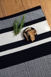 Black & White Bath Rugs - Bathroom Set Mat Flatwoven Kilim Cute Bathmat Size 2x3 Entry Rug Shower Decor