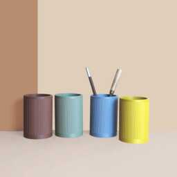 Pencil Potdesk Organizer Made With Recycled Materials, Idea For Office Accessories, Storage & Decoration, Scandinavian Design, Gift Home - thumbnail 4
