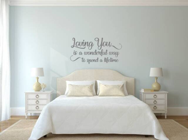 Loving You Is A Wonderful Way To Spend Lifetime. Vinyl Wall Decal. Also Add Windows, Mirrors, Chalkboards, Or Wood - image 1