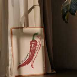 Farmers Market Print - Kitchen Wall Art Chilli Pepper Funny Food Im Hot Restaurant Rustic Decor - thumbnail 3