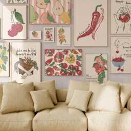 Farmers Market Print - Kitchen Wall Art Chilli Pepper Funny Food Im Hot Restaurant Rustic Decor - thumbnail 2