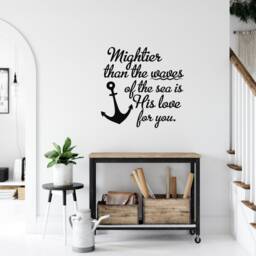 Nautical Nursery Wall Decal, Psalm 934, Anchor Decor Lw27 - thumbnail 4