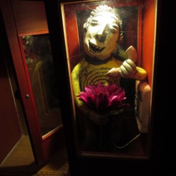 Hallo, Baby? - Ceramic Man in A Red Telephone Booth Making Call - thumbnail 2