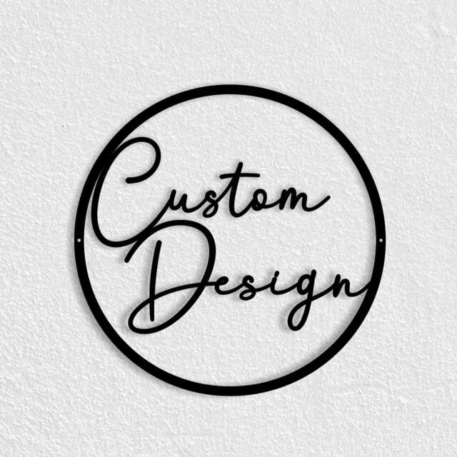 Custom Metal Sign, Personalized Wall Art With Text Or Logo Design - image 1