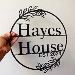 Custom Metal Sign, Personalized Wall Art With Text Or Logo Design - thumbnail 2