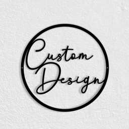 Custom Metal Sign, Personalized Wall Art With Text Or Logo Design - thumbnail 1