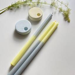Thin Dip Dye Stick Candles, Colorful Long Gift Idea, Pastel Colors - thumbnail 2