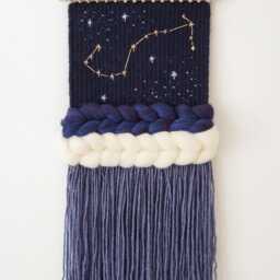 Custom Zodiac Constellation Wall Tapestry - Handwoven Celestial Nursery Decor - thumbnail 4