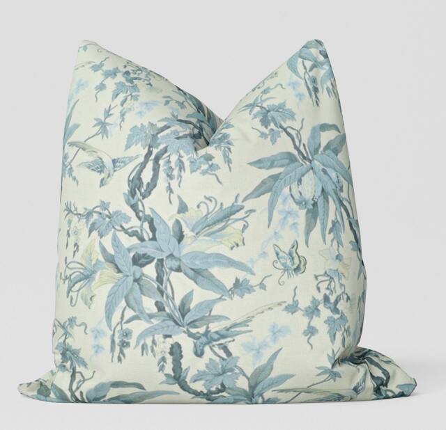 Rl Mary Day Botanical/Slate Pillow Cover