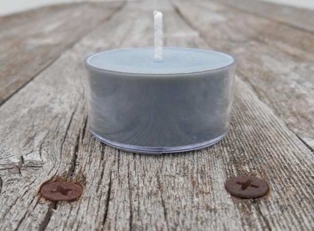 Leather Scented Candle Soy Tealights Gift For Men - image 1