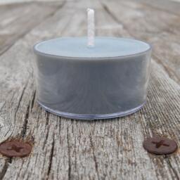 Leather Scented Candle Soy Tealights Gift For Men - thumbnail 2