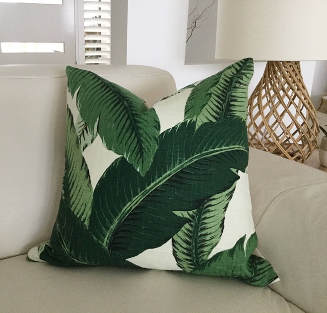 Swaying Palms Linen Pillow Cover Tommy Bahama Beach House Decor - image 1