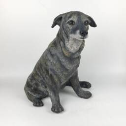 Custom Clay Pet Sculpture Dog Memorial Portrait With Toy - thumbnail 4