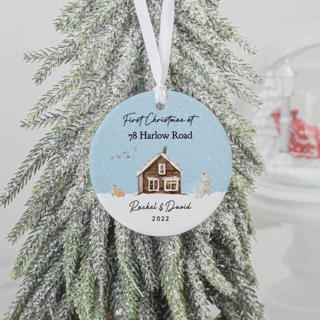 First Christmas in New Home Decoration, Ornament, Bauble, Tree Gifts - image 1