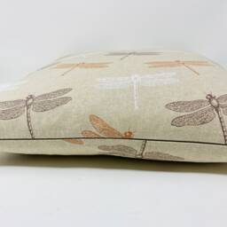 Dragonfly Cushion, Double Sided Dragon Fly Print, Feather Pillow, Linen Cotton Fabric, Letterbox Gift, Gift For Her, Perfect Home Decor - thumbnail 3