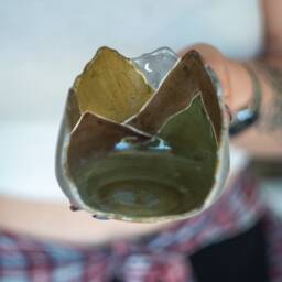 Candle Holder - Handmade Tea Light Mountain Decor, Night & Theme, Indoor Home Decor - thumbnail 3