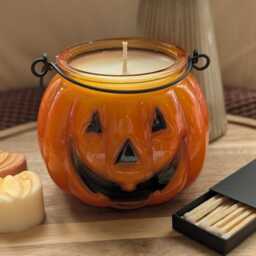 Pumpkin Candle. Halloween Candle Spooky For Decor. Autumnal Decor.pumpkin Gift Set - thumbnail 2
