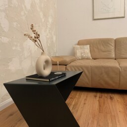 Metal Side Table, Vintage Coffee Lounge Furniture, Design Industrial Sofa Loft Living Room Table - thumbnail 2