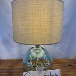 Handmade Drum Lampshade Linoso Cream Fabric, Table/Floor/Ceiling - thumbnail 2