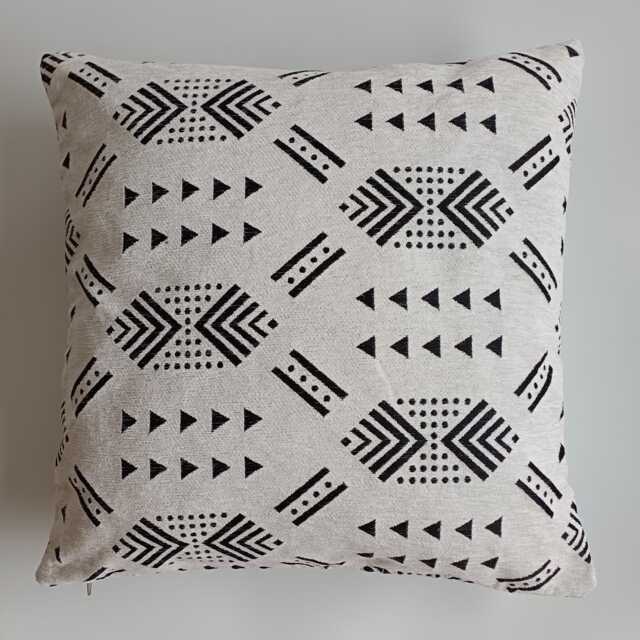 Moroccan Velvet Cushion Cover, Handmade Brocade White Pillow Case, Decorative 20''x20''/50x50 cm - image 1