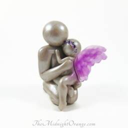 Father & Child Keepsake - Bespoke Figurine From The Midnight Orange Made To Order - thumbnail 3