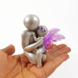 Father & Child Keepsake - Bespoke Figurine From The Midnight Orange Made To Order - thumbnail 2