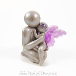 Father & Child Keepsake - Bespoke Figurine From The Midnight Orange Made To Order - thumbnail 1