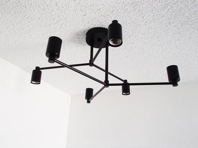 Modern Flush Mount - 6 Arm Crossover Ceiling Light Living Room Dining Bedroom Kitchen Ul Listed - image 1