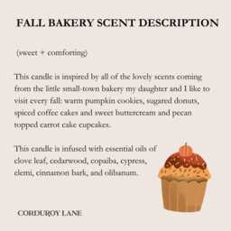 Fall Bakery - Apothecary Candle, Cozy Moody Fall, Dark Academia in Autumn, Book Lover Gift - thumbnail 2