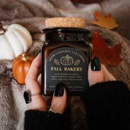 Fall Bakery - Apothecary Candle, Cozy Moody Fall, Dark Academia in Autumn, Book Lover Gift - thumbnail 3