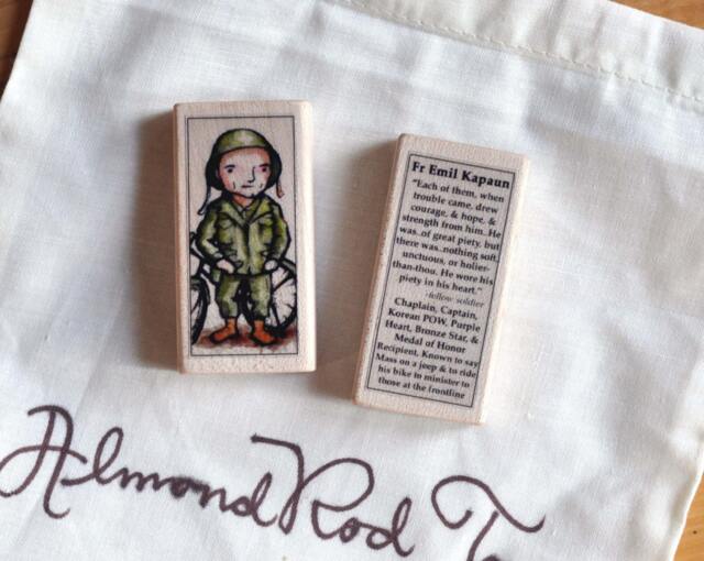 Chaplain Captain Emil Kapaun Servant Of God Block With Gift Bag // Catholic Toys By Almondrod - image 1