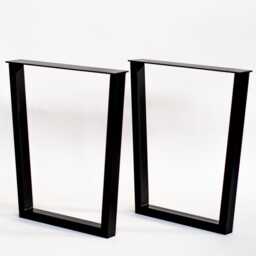 "steel Dining Table Legs & Kitchen Base - 28"" Trapezoid Metal Legs, 24" - thumbnail 2