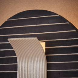 Ceramic Wall Light. Sconce Lighting. Black & White Sconce. Round Living Room - thumbnail 4