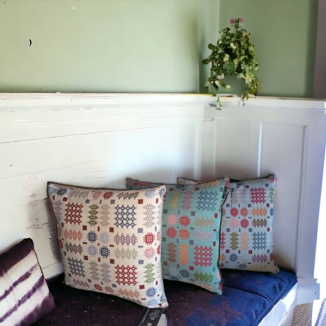 Welsh Tapestry Cushion Cover Handmade Heritage Pillow - image 1
