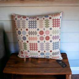 Welsh Tapestry Cushion Cover Handmade Heritage Pillow - thumbnail 3