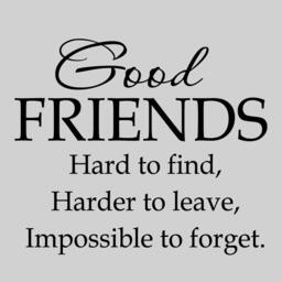 Wall Decal Good Friends Vinyl Quote Living Room Bedroom Decor - thumbnail 1