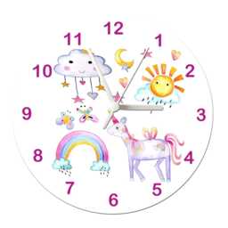 Personalised Girls Clock-Girls Room -Nursery Clock-Name Bedroom Clock-Children's Gift-Christmas Gift Idea - thumbnail 3