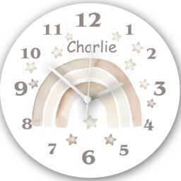 Personalised Girls Clock-Girls Room -Nursery Clock-Name Bedroom Clock-Children's Gift-Christmas Gift Idea - thumbnail 2