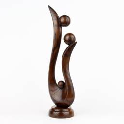 Abstract Family Sculpture, Wooden Sign, Is Everything, Wood Carving, Big Ornaments, Custom Statue - thumbnail 2