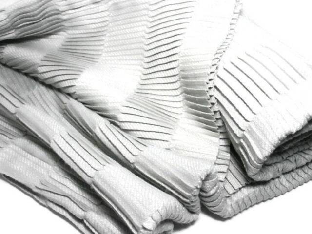 Pleated Gray Baby Blanket, Unisex Receiving Blanket - 46x32 - image 1