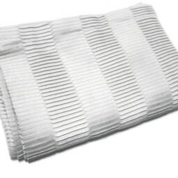 Pleated Gray Baby Blanket, Unisex Receiving Blanket - 46x32 - thumbnail 3