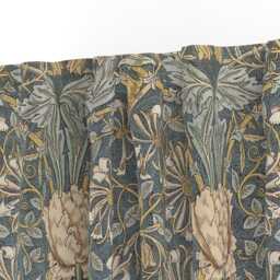 Floral Damask Curtain Panel - Victorian Vintage Style Edwardian Custom Morris Honeysuckle By Peacoquettedesigns - thumbnail 3