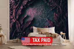 Medieval Texture Mural, Vintage Style Wallpaper, Peel & Stick Wall Decal