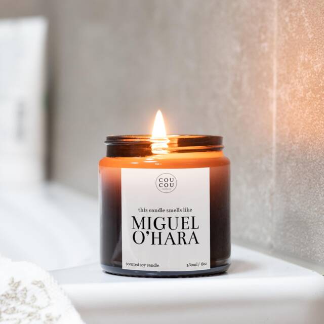 Miguel O'hara Candle, Spiderman 2099 Gift, Luxury Soy Wax - image 1