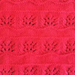New Handmade Red Knit Crochet Baby Afghan Blanket Throw Newborn Infant Soft Floral Burgundy Wine - thumbnail 3