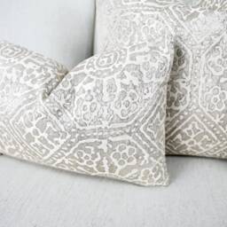 Frappe Cabrini Distressed Tile Cushion Covers, Designer Throw Pillows, Luxury Scatter Cushions By Bill Beaumont - thumbnail 3