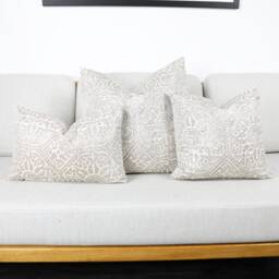 Frappe Cabrini Distressed Tile Cushion Covers, Designer Throw Pillows, Luxury Scatter Cushions By Bill Beaumont - thumbnail 1