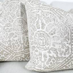 Frappe Cabrini Distressed Tile Cushion Covers, Designer Throw Pillows, Luxury Scatter Cushions By Bill Beaumont - thumbnail 2